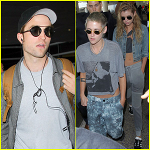 Exes Kristen Stewart & Robert Pattinson Run Into Each Other on Flight to L.A.