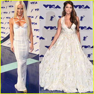 Andrea Russett & Gigi Gorgeous Get Glam in White at MTV VMAs 2017!
