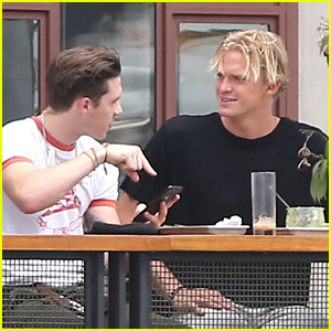 Brooklyn Beckham & Cody Simpson Are Deep in Convo at Lunch