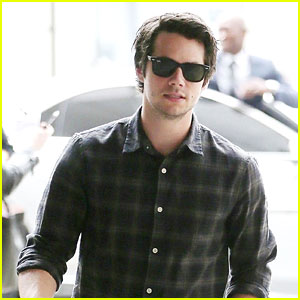 Dylan O'Brien Is a Plaid Stud in London