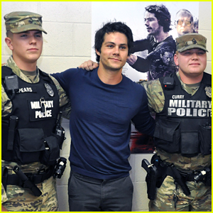 Dylan O'Brien Shares His New Movie 'American Assassin' with Soldiers!