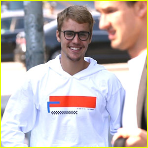 Justin Bieber Shows Off His Gorgeous Smile Before Church