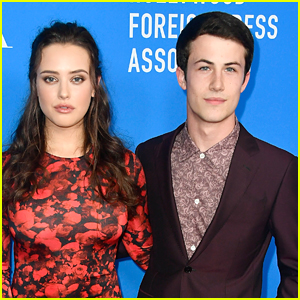 Katherine Langford & Dylan Minnette Attend HFPA Banquet in Beverly Hills
