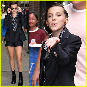 Millie Bobby Brown Blows a Kiss on 'Late Show with Stephen Colbert!'