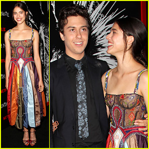 Nat Wolff Suits Up for 'Death Note' NYC Screening with Margaret Qualley!