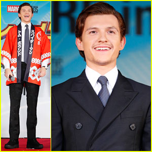 Tom Holland Shows Off Stache at 'Spider-Man: Homecoming' Tokyo Premiere!