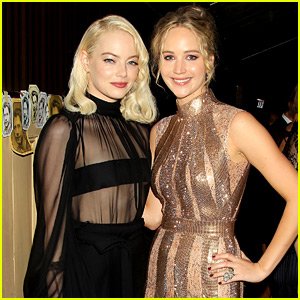 Emma Stone Supports Friend Jennifer Lawrence at 'mother!' Premiere Party!