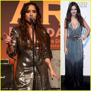 Demi Lovato & Victoria Justice Get Their Gala Glamour on for 'Brazilian Night' in NYC!