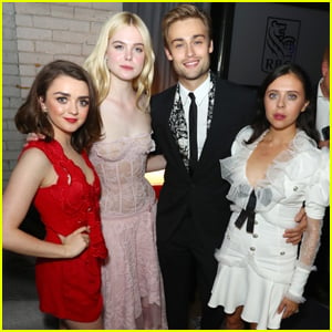 Elle Fanning & Maisie Williams Join Co-Star Douglas Booth at TIFF's HFPA Party
