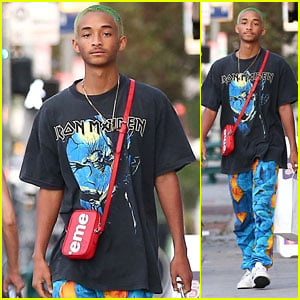 Jaden Smith Keeps It Cool in an Iron Maiden Shirt While on a Shopping Trip!