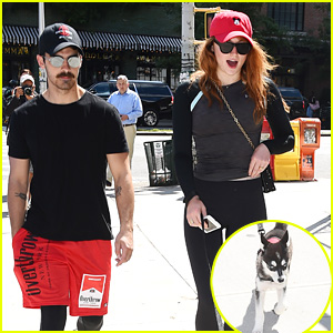 Joe Jonas, Sophie Turner, & Their Dog Are a Picture-Perfect Family