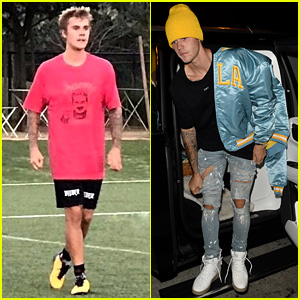Justin Bieber Dons UCLA Gear Before Heading to Soccer Game