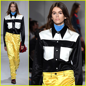 Kaia Gerber Walks Calvin Klein Runway, Her First Ever Show!