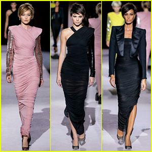 Gigi Hadid, Kendall Jenner & Joan Smalls Look Fierce While Walking for Tom Ford on the Runway - See the Pics!