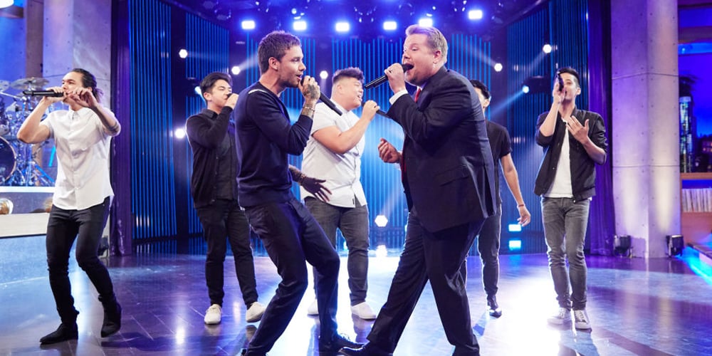 Liam Payne Recruits The Filharmonic For Boy Band vs Solo Artist Riff-Off on 'The Late Late Show' (Video) | Liam Payne, Television, The Filharmonic, Video | Just Jared Jr.