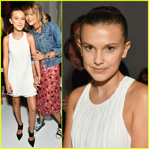 Millie Bobby Brown Rocks a Fake Lip Ring for NYFW with Paris Jackson!