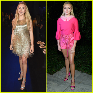 Peyton List Is a Golden Girl at Naeem Khan's Fashion Show During NYFW