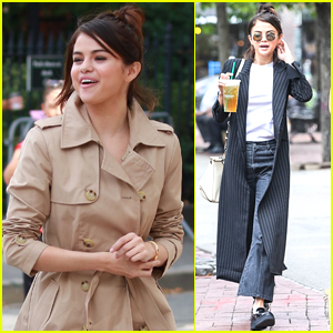 Selena Gomez is All Smiles on Set of Her New Movie