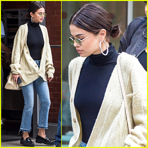 Selena Gomez Defines Fall Chic While Heading to Lunch