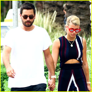 Sofia Richie & Scott Disick Hold Hands For Sunday Funday