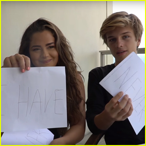 Alex Lange & Tessa Brooks Play Never Have I Ever - Watch Now!