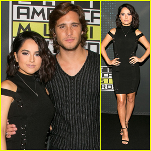 Becky G Stuns in Chic Black Dress Ahead of Latin AMAs Hosting Gig