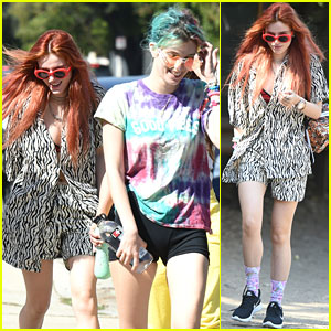 Bella Thorne Goes On Sunday Hike With Sister Dani & Friends