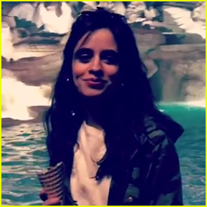 Camila Cabello Professes Her Love in Italian While Visiting the Trevi Fountain (Video)