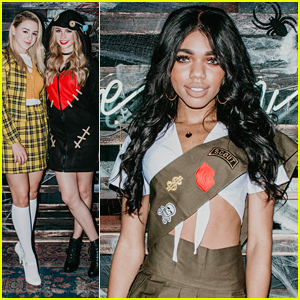 Chloe Lukasiak & Teala Dunn Step Out For StyleHaul's Halloween Party