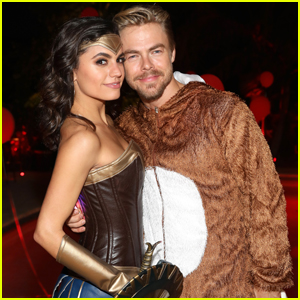 Derek Hough Couples Up With Hayley Erbert at Just Jared Halloween Party!