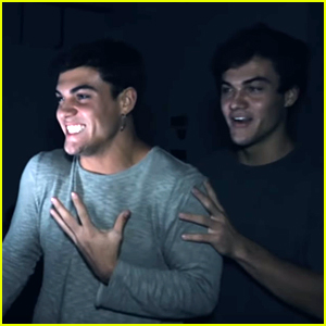 Ethan & Grayson Dolan Scare Each Other in Personalized Haunted Houses - Watch!