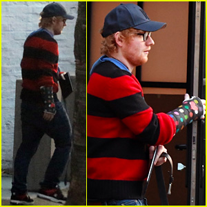 Ed Sheeran Gets Creative With His New Cast - See the Pics!