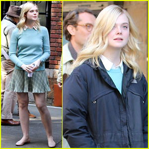 Elle Fanning Gets Into Character as She Continues Shooting Woody Allen Film