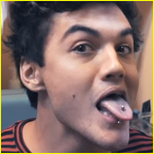 Ethan Dolan Gets His Tongue Pierced in Brotherly Challenge - Video!