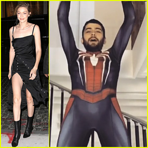 Gigi Hadid Shows Off Zayn Malik's Halloween Costume - Spider-Man!