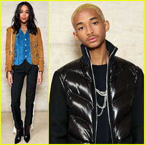 Jaden Smith & Laura Harrier Rep Young Hollywood at Louis Vuitton's Show in Paris