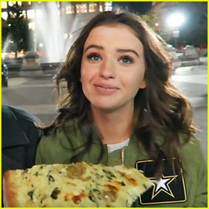 Jess Conte Tries Authentic NYC Pizza for the First Time Ever (Video)
