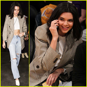 Kendall Jenner Keeps It Fall Chic at Blake Griffin's Basketball Game