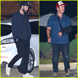 Liam & Luke Hemsworth Make It a Guys' Night in Malibu