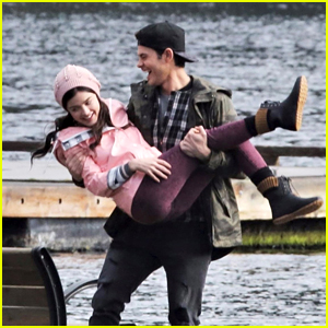 Lucy Hale & Jayson Blair Have Fun Filming 'Life Sentence' On The Dock