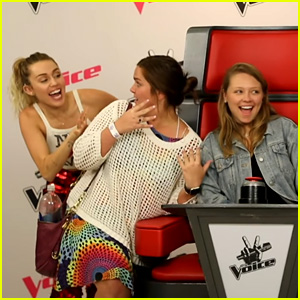 Miley Cyrus Surprises Unsuspecting Fans in 'The Voice' Photo Booth - Watch Now!