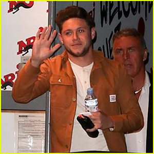 Niall Horan Happily Waves at Fans While Heading Into a Radio Interview in France!