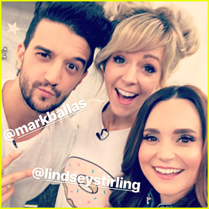 Rosanna Pansino Makes DWTS Mirror Ball Cake with Lindsey Stirling & Mark Ballas (Video)