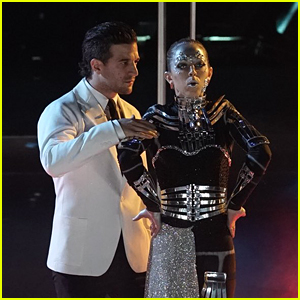 Mark Ballas Goes Mad Scientist With Lindsey Stirling on DWTS' Night at the Movies (Video)