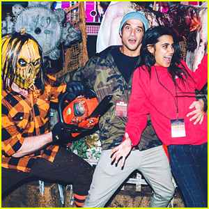 Tyler Posey & Rumored Girlfriend Sophia Taylor Ali Hit Universal Hollywood's Horror Nights Together