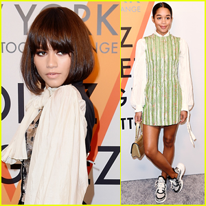 Zendaya Joins Laura Harrier at a Louis Vuitton Event in NYC