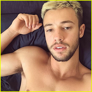 Cameron Dallas Shows Off His Hair in Shirtless Bed Selfie
