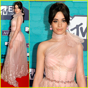 Camila Cabello Is Pretty in Pink for MTV EMAs 2017