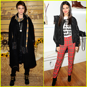 Cara Delevingne & Victoria Justice Show Off Cute Fall Styles!
