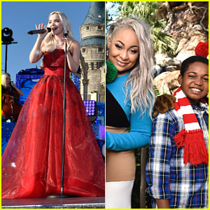 Dove Cameron Reigns in Red Dress For Disney Channel Holiday Celebration - First Look!